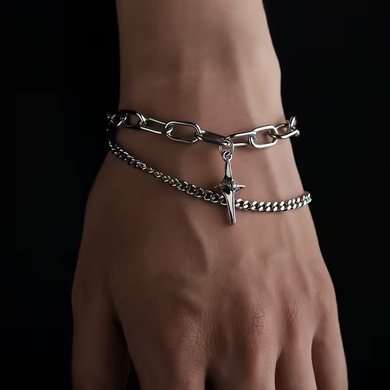 Cypher Layered Star Bracelet - Unisex