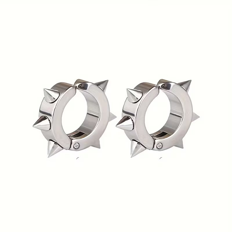Apex Spiked Studded Earrings - Unisex