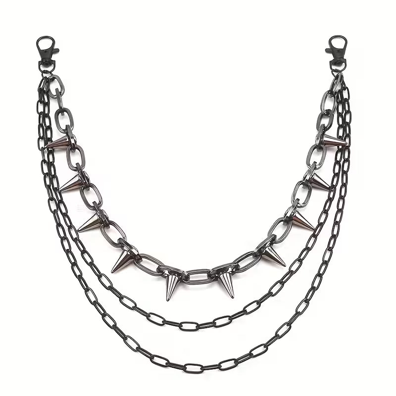 Spiked Layered Pant Chain