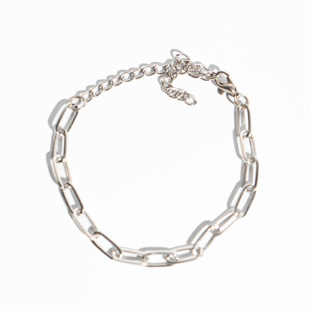 4mm Silver Chain Bracelete