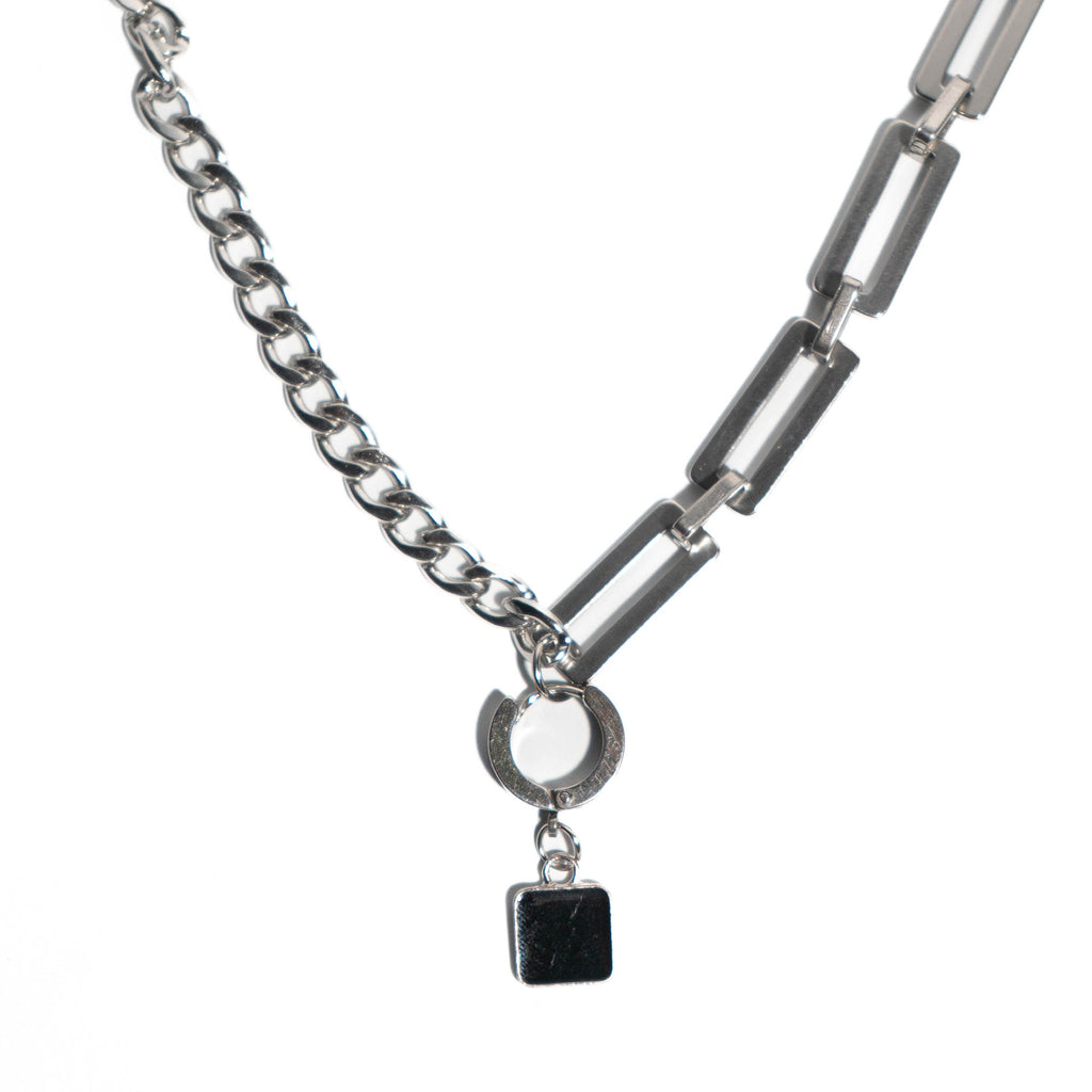 Silver Square Pendant Rivor