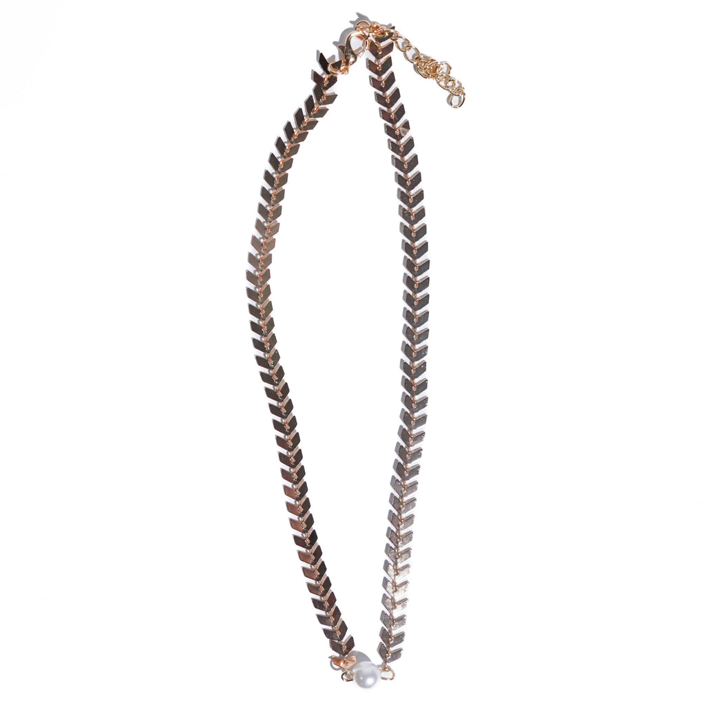 Bohemian Pearl Chain Necklace