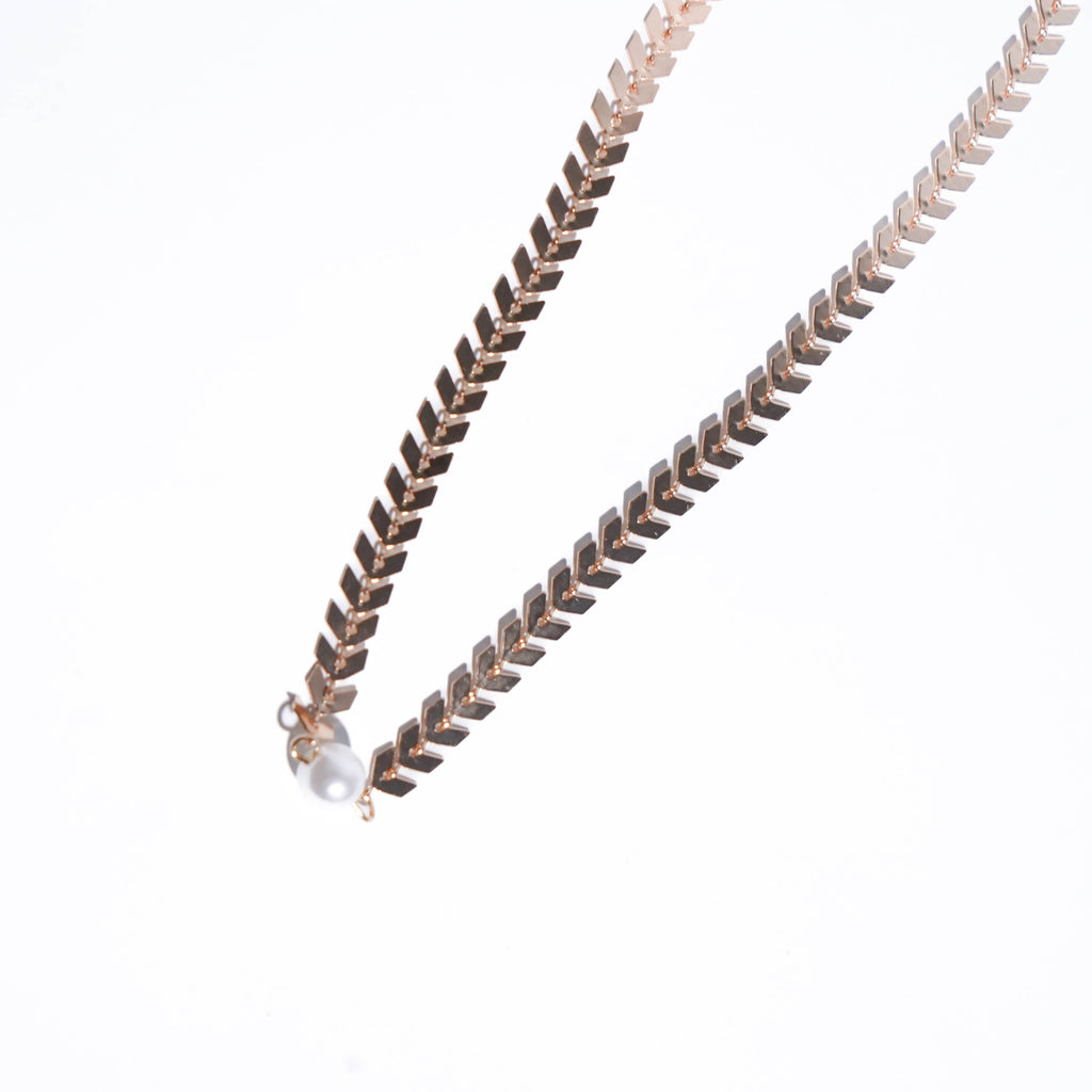 Bohemian Pearl Chain Necklace