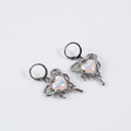 Drip Heart Hoop Earrings - Women