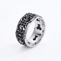 Iron Veil Cross Adjustable Ring - Unisex