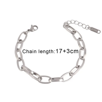 4mm Silver Chain Bracelete