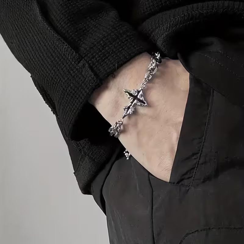 Shadow Cross Layered Bracelet - Unisex